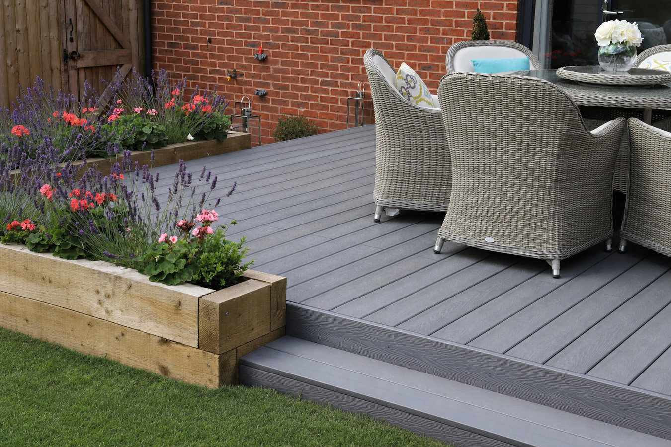 Trex deck installation
